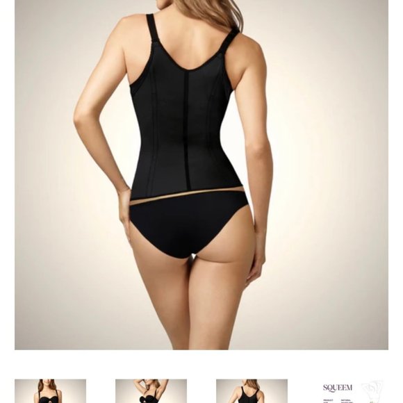 Squeem 5XL Seductive Open Bust Miracle Vest Cincher/Trainer/Girdle/Shapewear - Picture 4 of 13